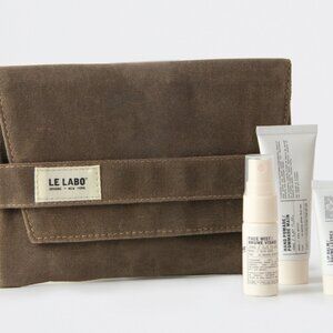 Singapore Airlines Business Class Brown Canvas Amenity Kit by Le Labo - SEALED